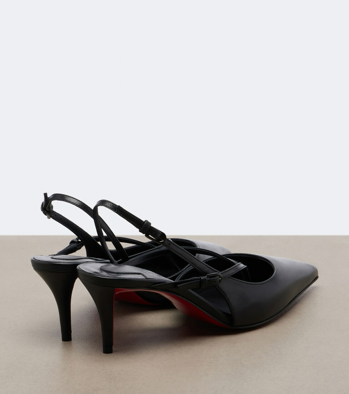 Christian Louboutin Miss Z leather slingback pumps