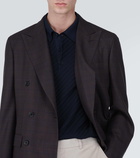 Brioni Cotton, silk, and cashmere polo shirt