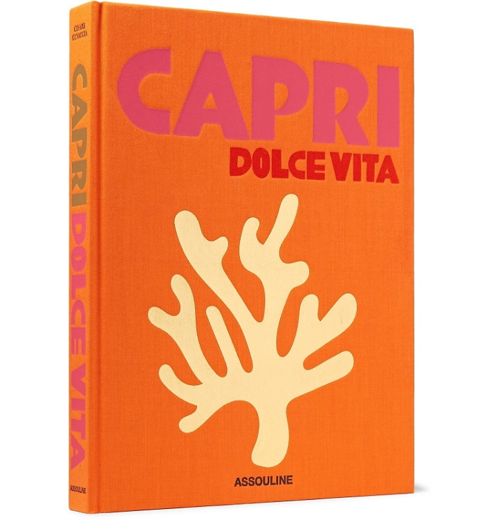 Photo: Assouline - Capri Dolce Vita Hardcover Book - Orange