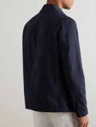 Incotex - Montedoro Cotton-Canvas Blouson Jacket - Blue