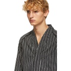 Abasi Rosborough Black Limited Edition Broken Stripe Desert Shirt