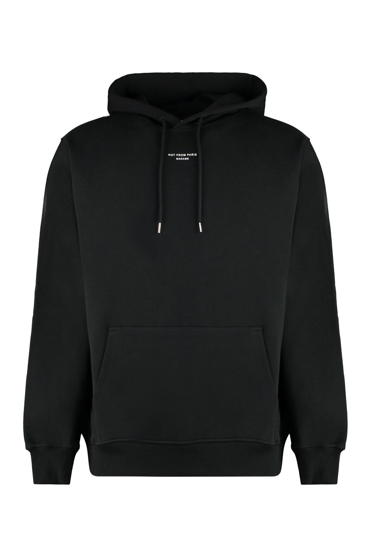 パーカー・フーディ DROLE DE MONSIEUR Black Hoodie with Logo in Cotton Man Drôle de Monsieur Black Hoodie With Logo In Cotton Man