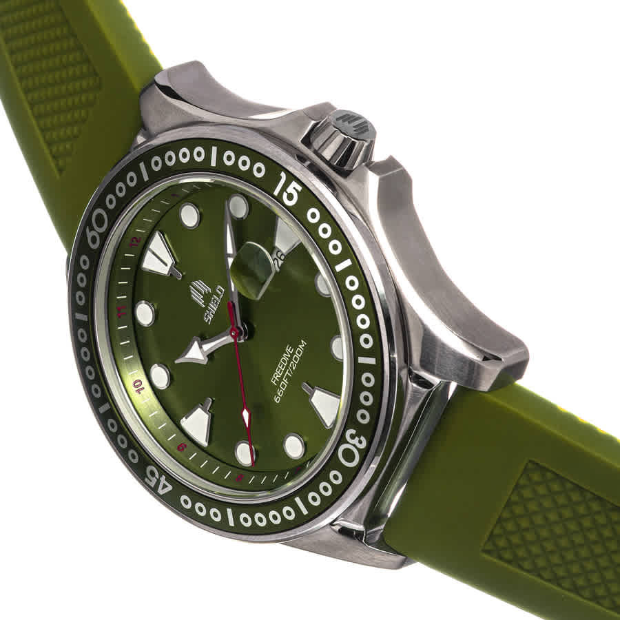 Shield Freedive Quartz Green Dial Mens Watch SLDSH115-3