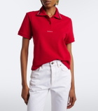 Versace Greca cotton piqué polo shirt