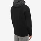 C.P. Company Men's Metropolis Tech Hood Knit Zip Hoody in Black