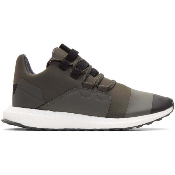 Photo: Y-3 Khaki and Black Kozoko Low Sneakers