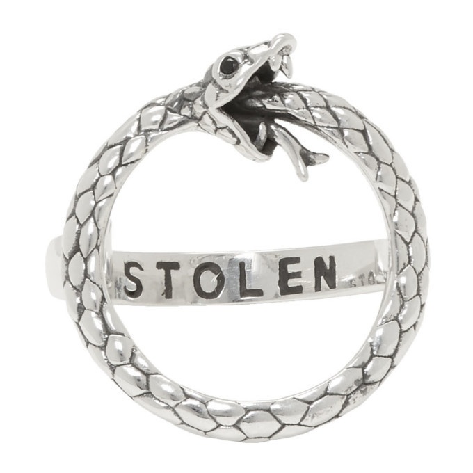 Photo: Stolen Girlfriends Club Silver Infinity Snake Ring