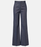 Dorothee Schumacher Fluid Denim flared pants