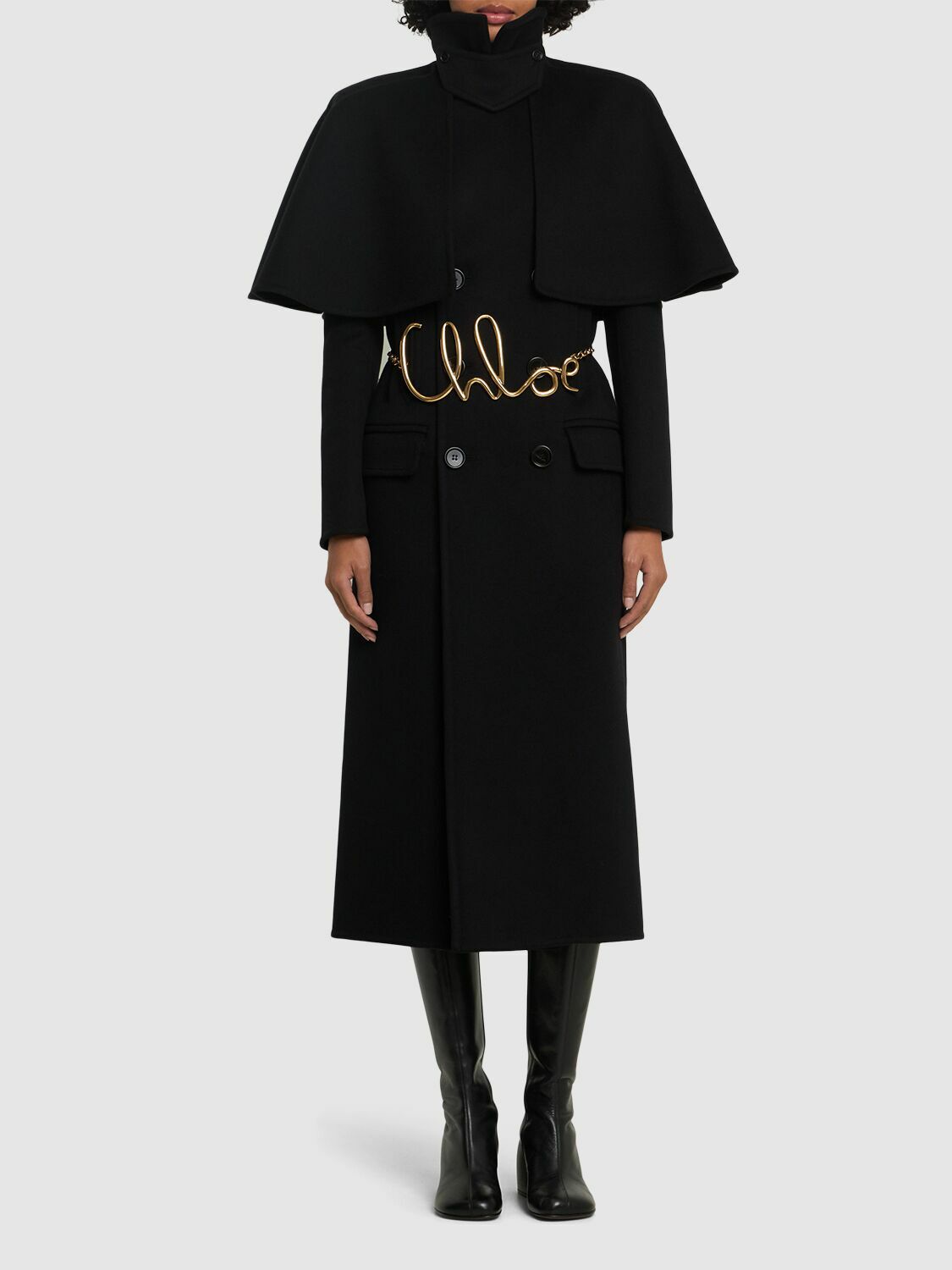 CHLOÉ Double Breast Wool Long Coat Chloe CHLOÉ Double Breast Wool Long Coat Chloe
