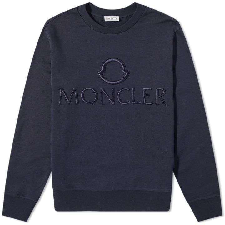 Photo: Moncler Tonal Logo Crew Sweat