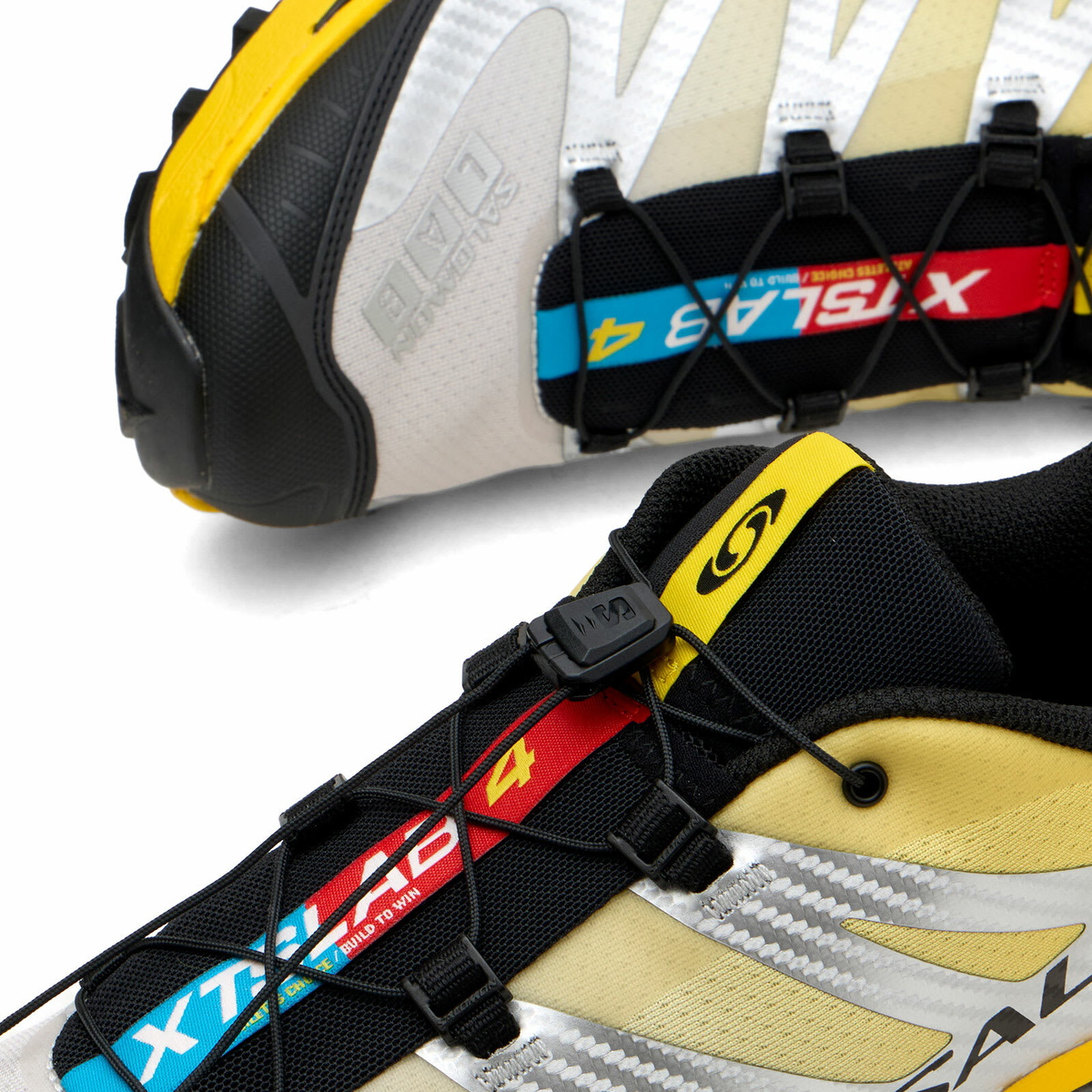 Salomon Men's XT-4 OG Sneaker in Silver/Black/Lemon