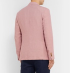 MAN 1924 - Pink Kennedy Slim-Fit Unstructured Linen Blazer - Pink