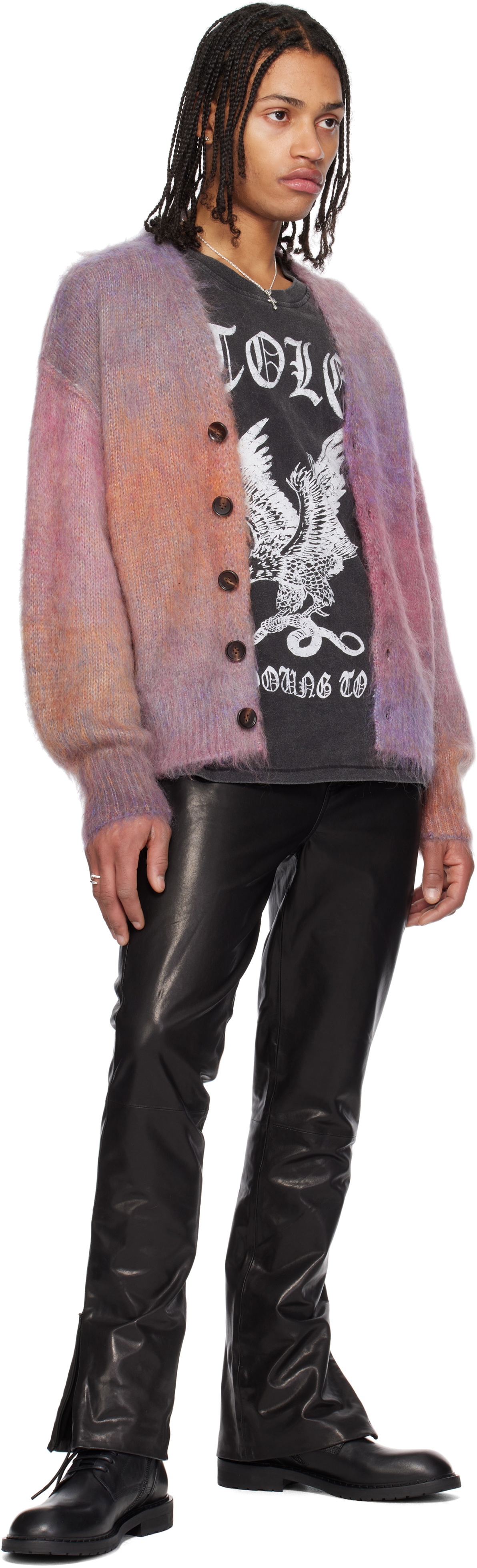 Stolen Girlfriends Club Black Drum Solo Leather Pant