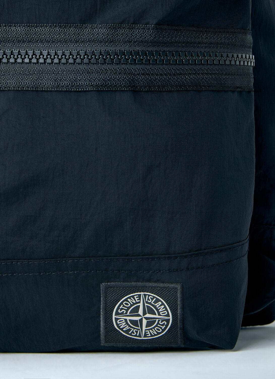 Stone Island Nylon Backpack with Front Zip Pocket