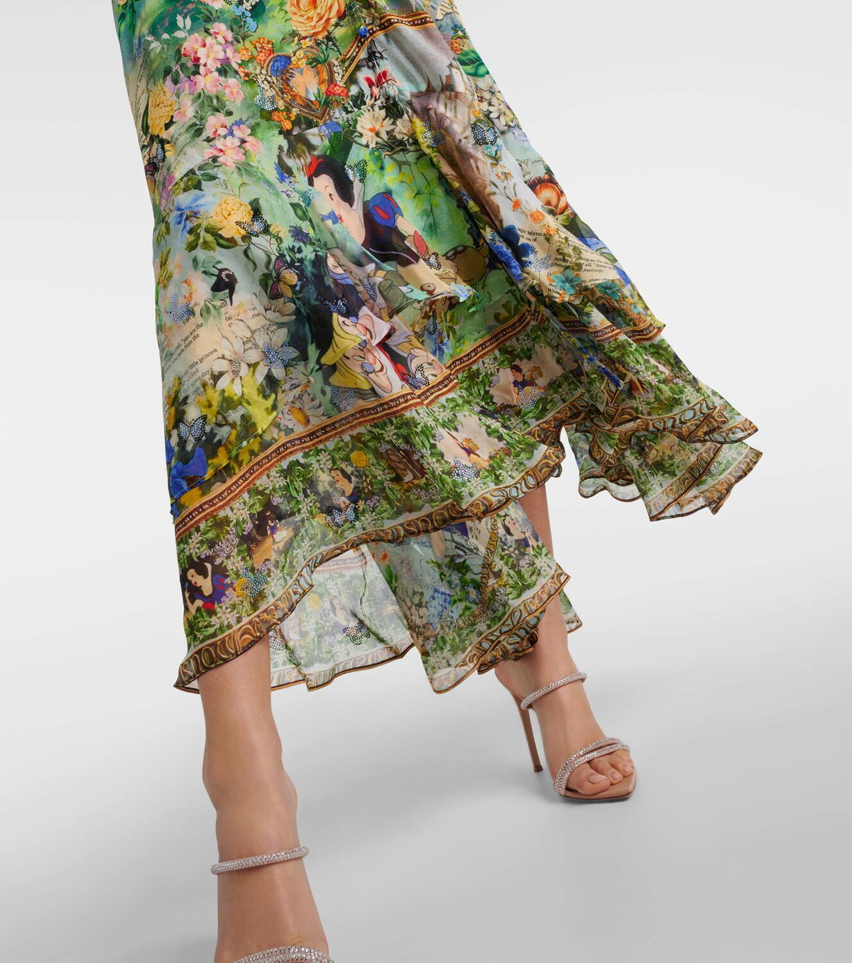 【CAMILLA】プリント silk maxi ドレス Camilla Embellished printed silk maxi dress Camilla