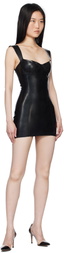 Poster Girl Black Holli Would Latex Minidress