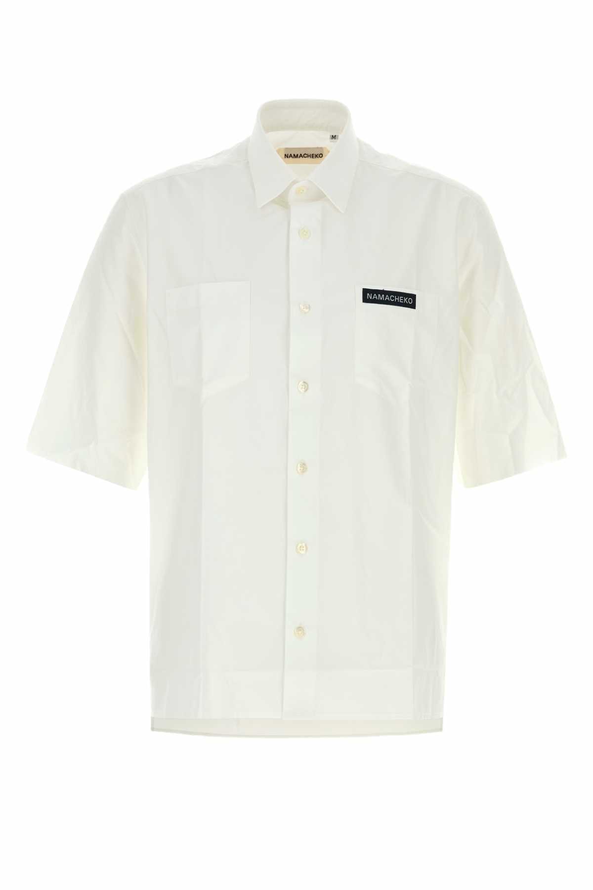 Namacheko White Poplin Guardia Shirt