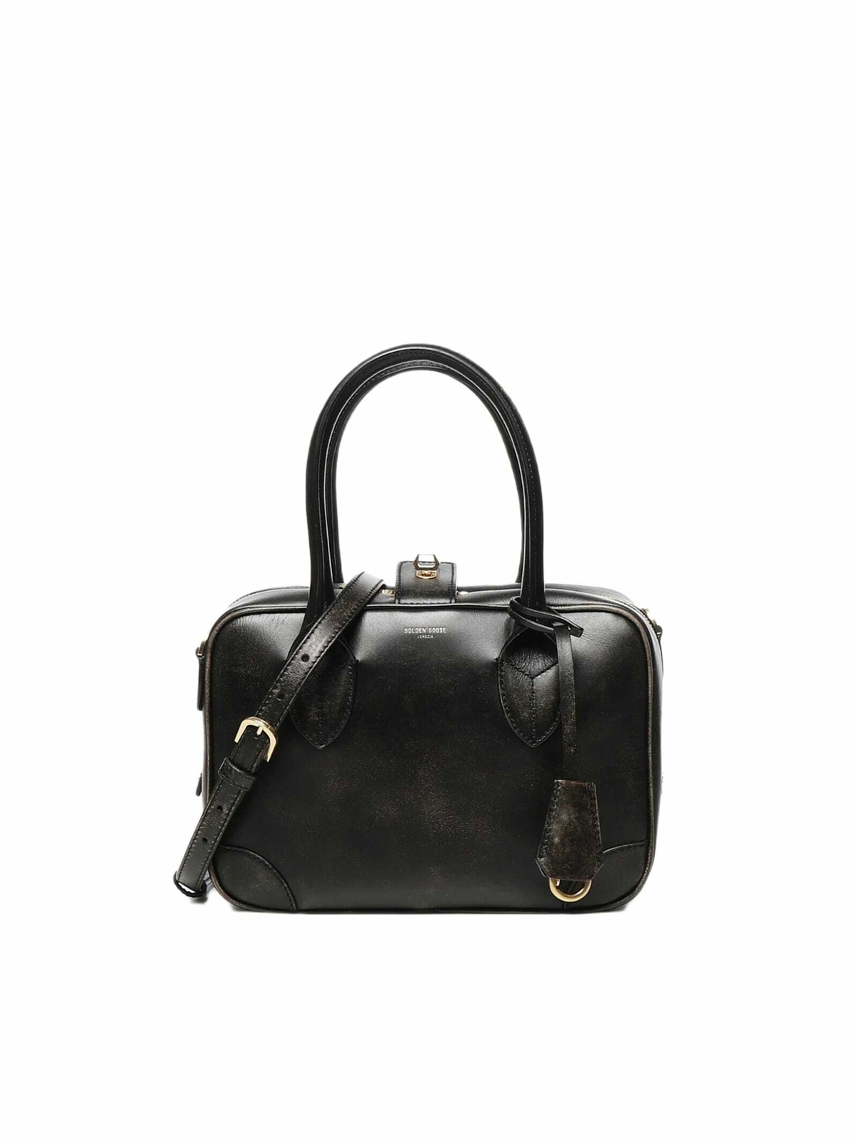 ハンドバッグ GOLDEN  DELUXE BRAND VITA HANDBAG IN VINTAGE LEATHER Golden Goose Vita Distressed Leather Top-Handle Bag | Neiman