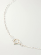 Mikia - Rectangle Sterling Silver Malachite Necklace