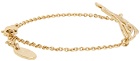 Vivienne Westwood Gold Thin Lines Flat Orb Bracelet