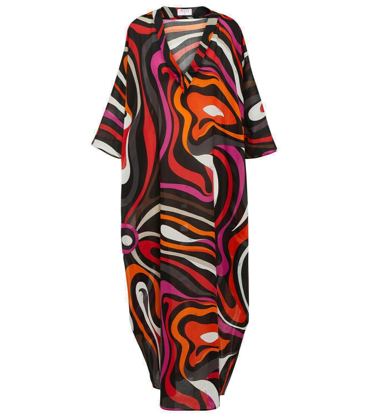 Pucci Marmo cotton twill kaftan Emilio Pucci
