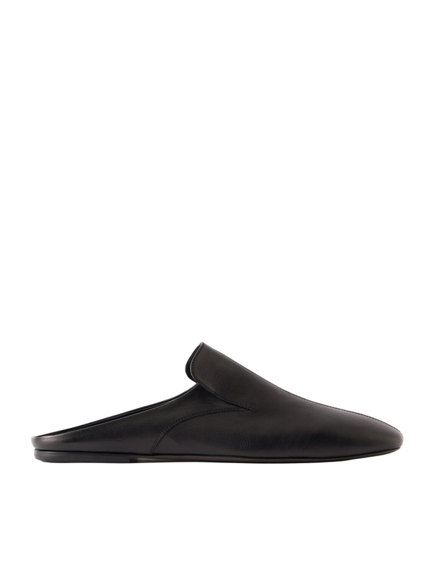 Photo: Dries Van Noten - Leather Slides - Black