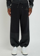 Vivienne Westwood Ibiza Panelled Cotton-blend Sweatpants Charcoal