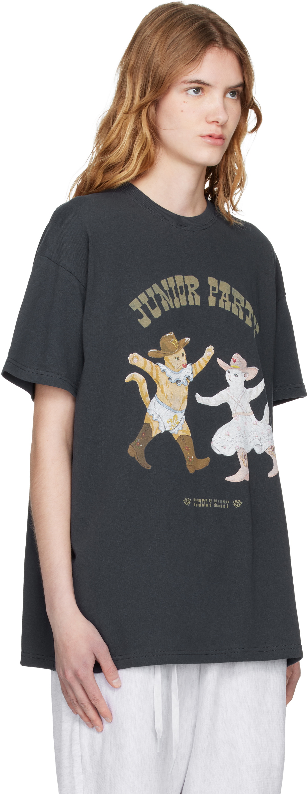 OPEN YY Navy Pet Club Kitty Party T-shirt