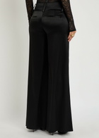Alice + Olivia Olivia Wide-leg Satin Trousers Black