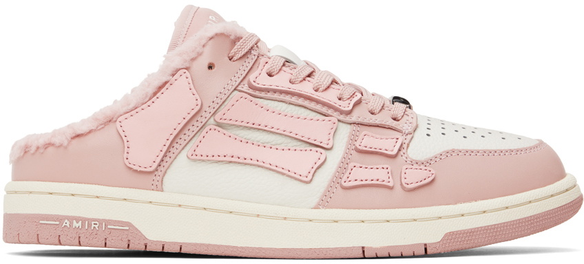 AMIRI Pink & Off-White Skel-Top Sneakers Amiri