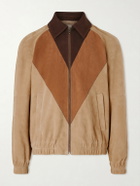 Valentino Garavani - Panelled Suede Jacket - Brown
