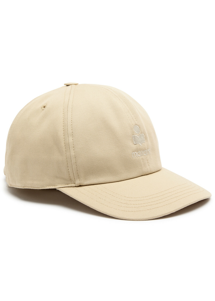 Isabel Marant Tomas Logo Cotton cap Beige