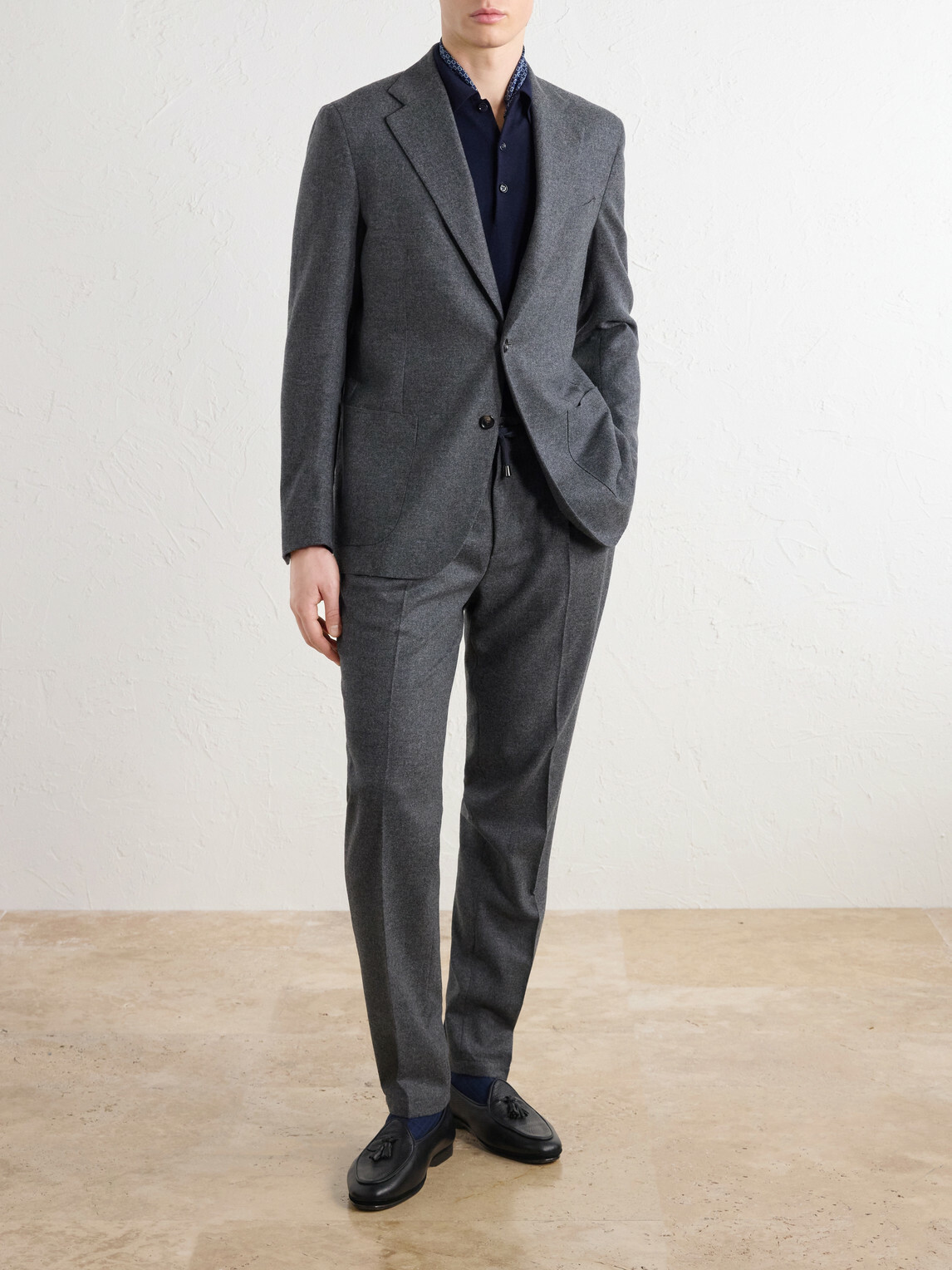 De Petrillo - Posillipo Wool and Cashmere-Blend Suit Jacket - Gray