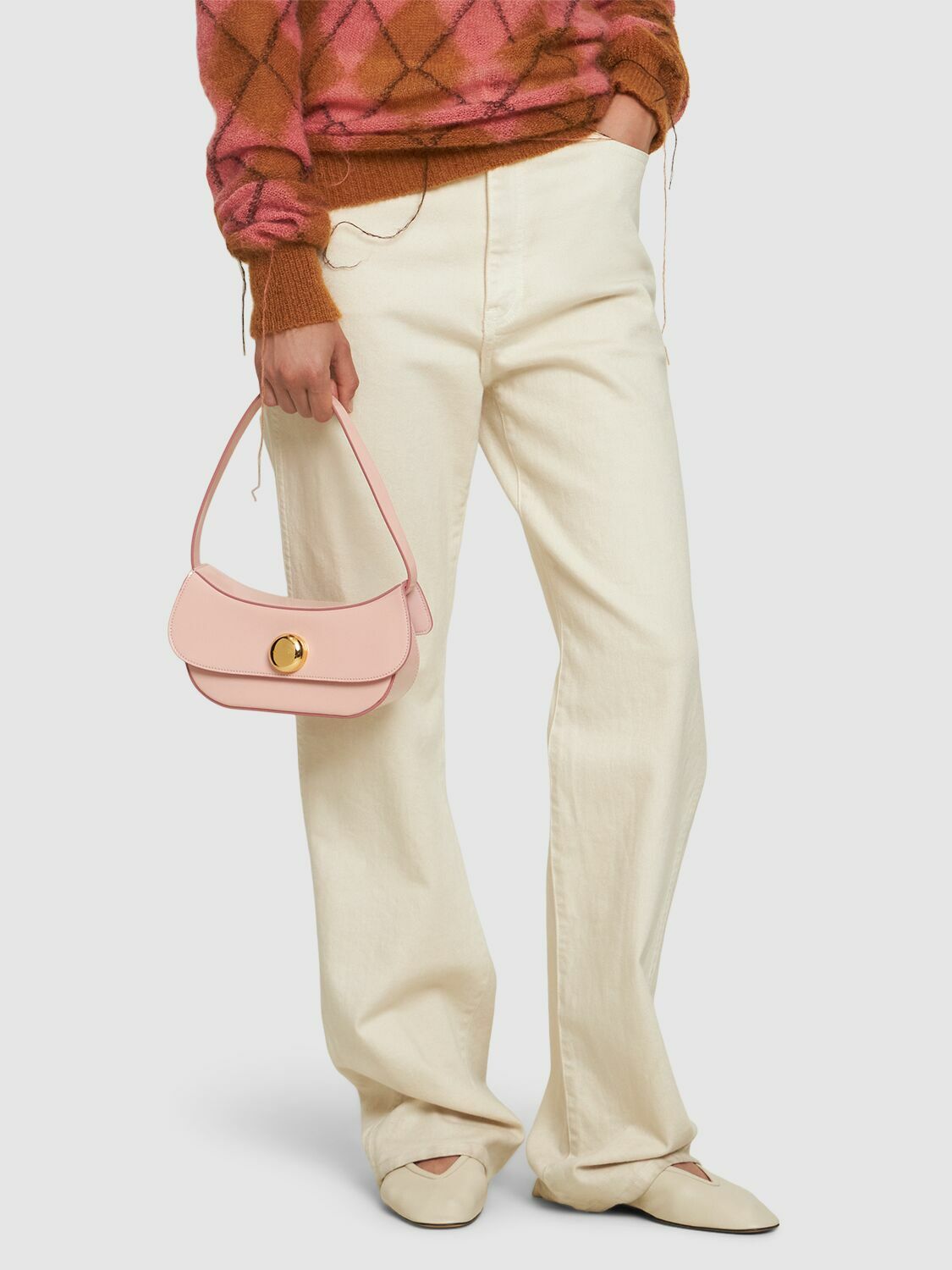 MARNI Small Butterfly Leather Shoulder Bag