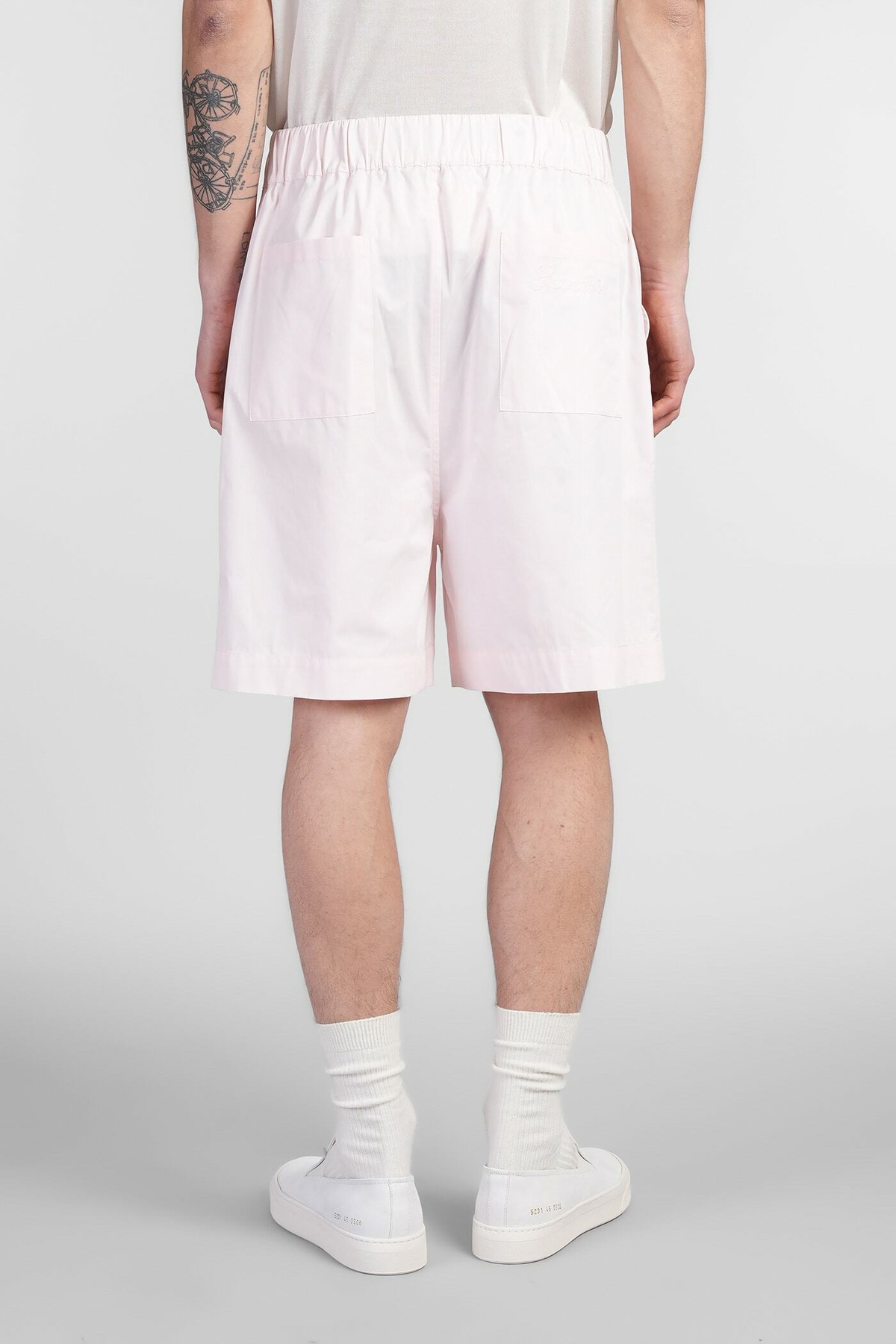 Laneus Shorts In Rose-pink Cotton
