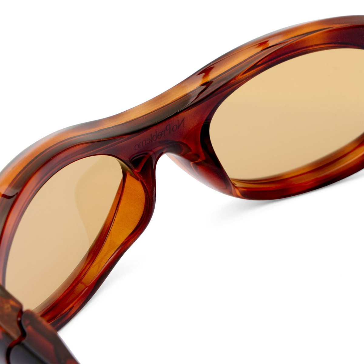 Le Specs x No Problemo Vortex Deux Sunglasses in Tortoiseshell/Mustard Mono 