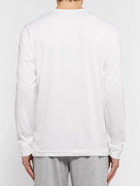 Handvaerk - Pima Cotton-Jersey Henley Pyjama Shirt - White