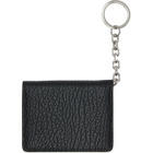 Maison Margiela Black Four Stitches Keyring Card Holder