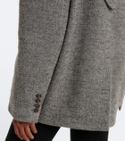 Magda Butrym Herringbone wool and cashmere-blend blazer