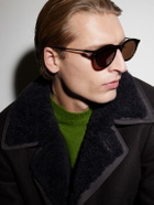 TOM FORD - Olivier-02 Round-Frame Tortoiseshell Acetate Sunglasses - Brown