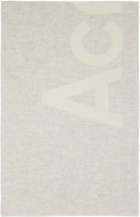 Acne Studios Gray Logo Jacquard Scarf