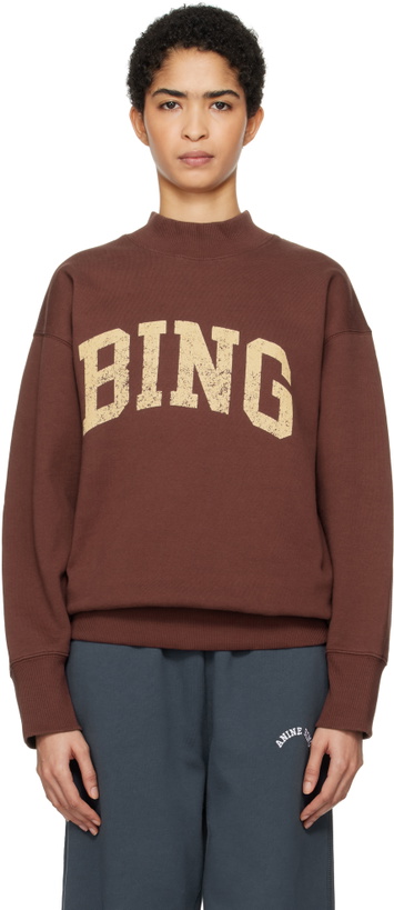 Photo: ANINE BING Burgundy Bradie 'Bing' Sweatshirt