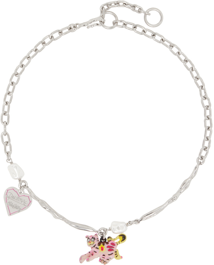 Marni Silver Tiger Pendant Necklace