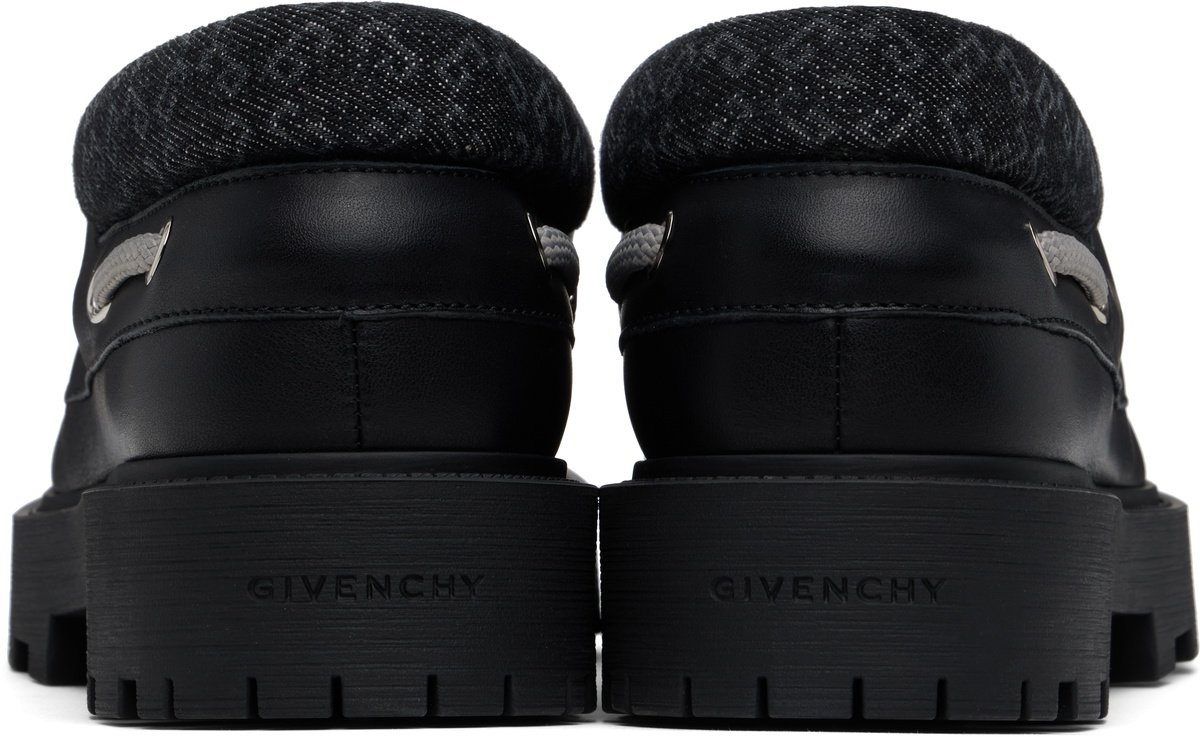 Givenchy Black Storm Boat Shoes