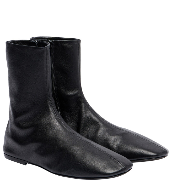 Photo: Dries Van Noten Globe leather ankle boots