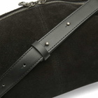 Mazi Untitled Dent Suede Cross Body Bag in Black 