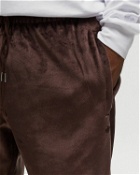 Adidas Premium Essentials+ Velour Pants Brown - Mens - Sweatpants