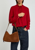 Tory Burch Romy Suede Shoulder bag - Caramel - One Size