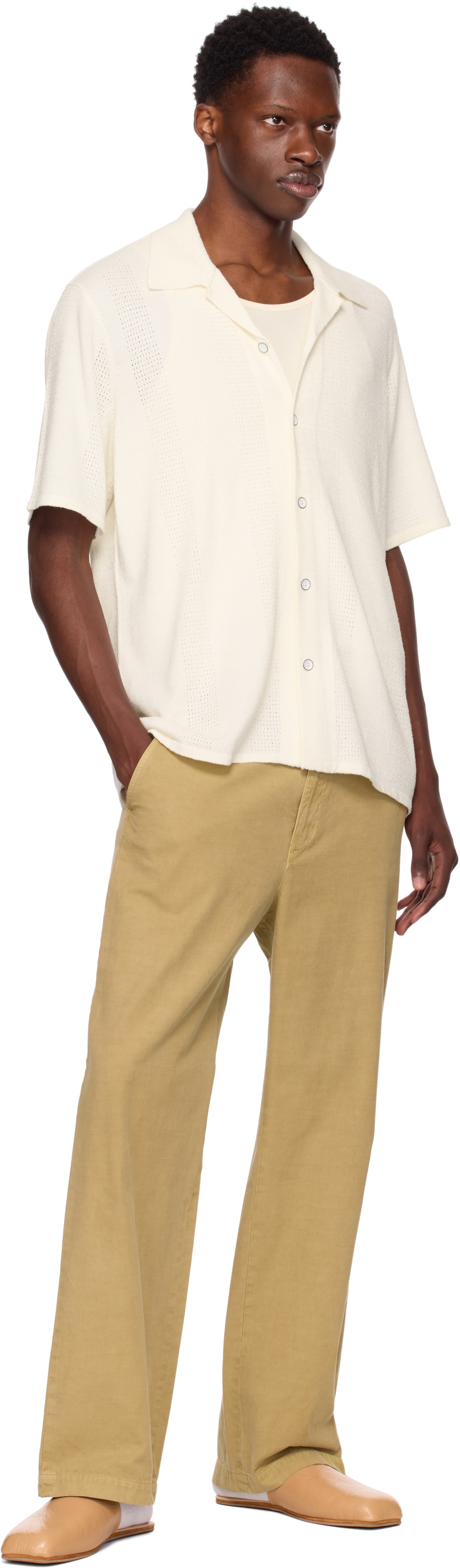 rag & bone Off-White Avery Zuma Knit Shirt