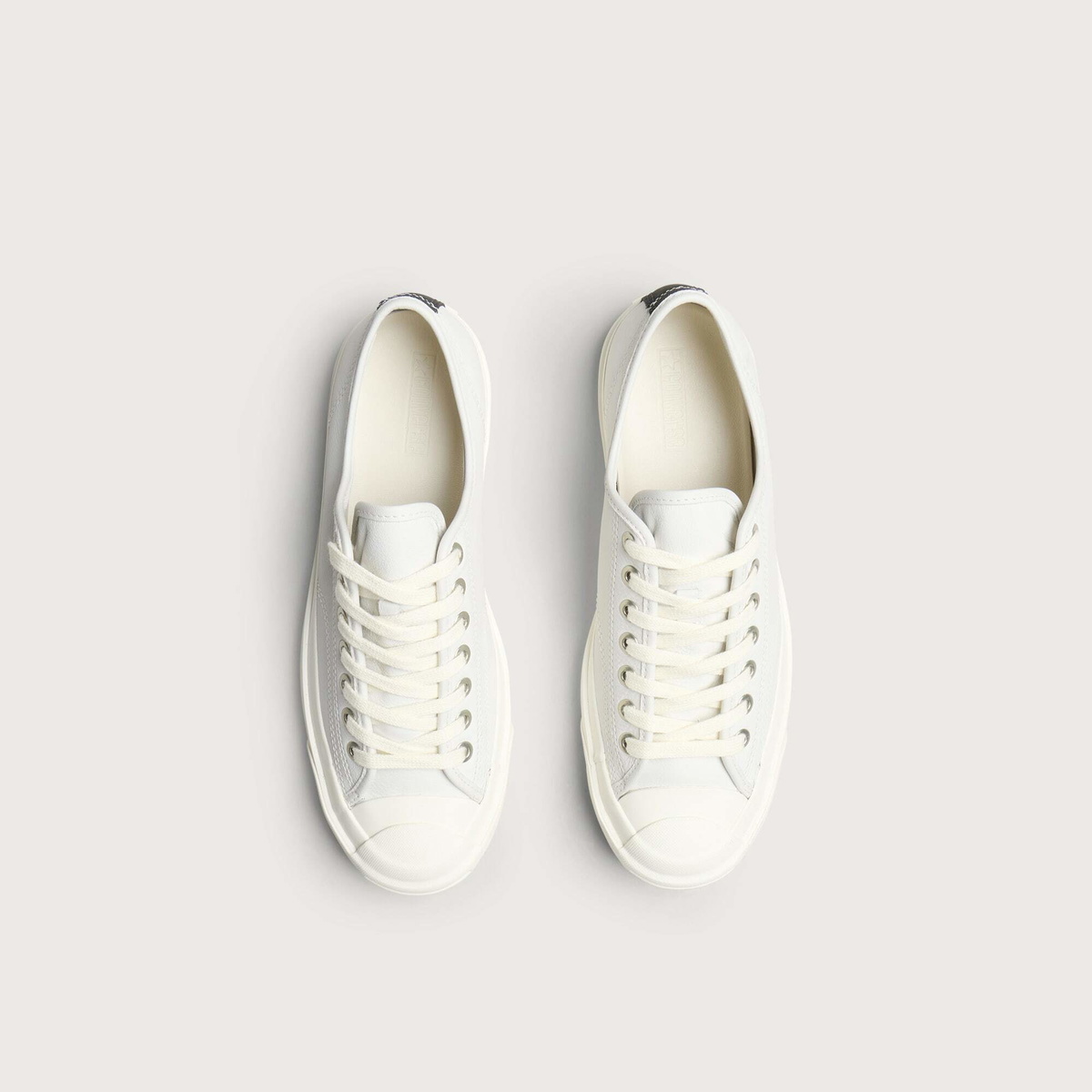 Converse Men's First String Jack Purcell Sneaker in White/Marshmallow/Black